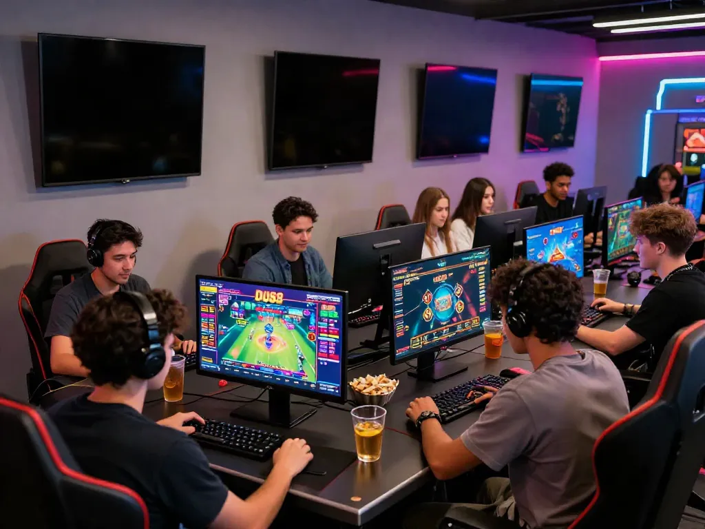 Exciting DU88 online casino gaming scene with friends playing together