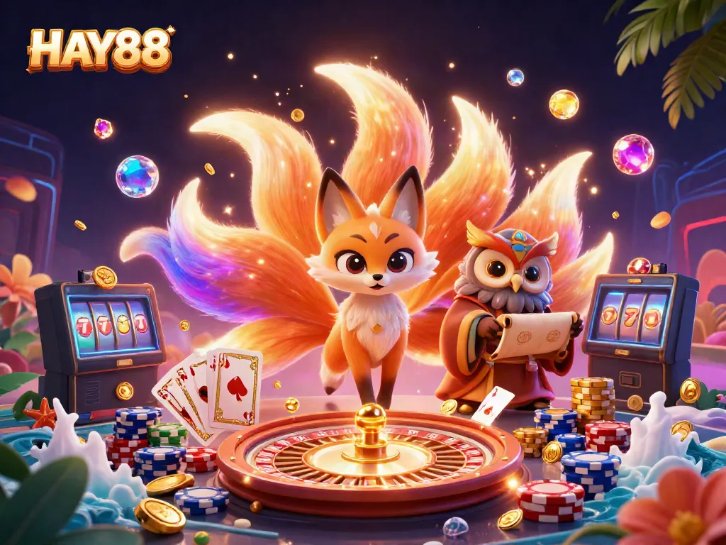 Engage with HAY88: Explore vibrant casino adventures filled with glowing spirits and winning treasures.