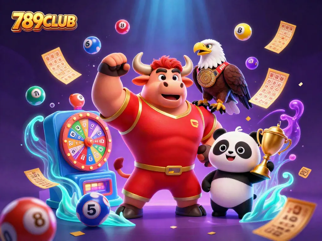 Join the excitement at 789CLUB with vibrant visuals of a victory celebration, featuring games and prizes.
