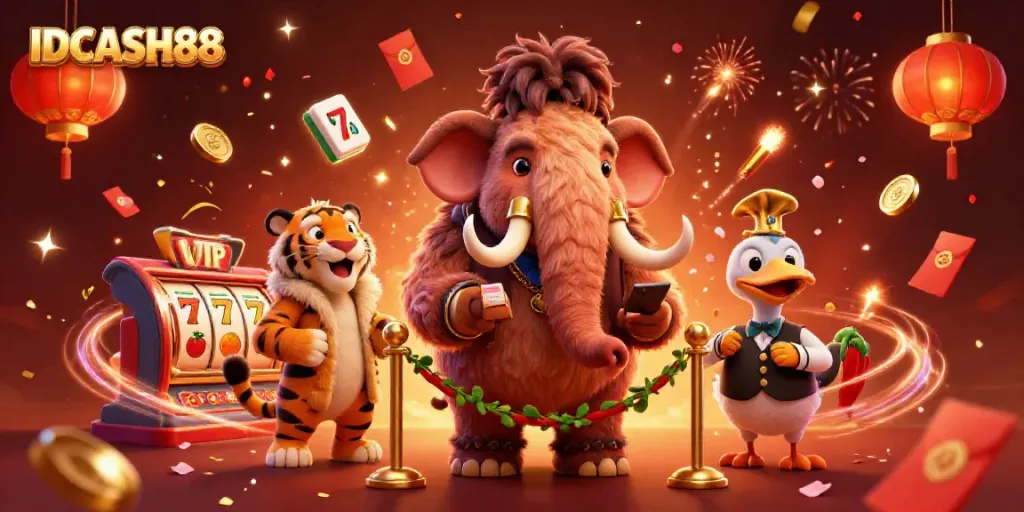 Join the action at IDCASH88 with a woolly mammoth bouncer, saber-tooth tiger VIP, and dodo doorman.