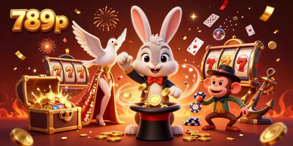 Engage with the thrilling world of 789p casino games filled with magical characters, coins, and slot reels.