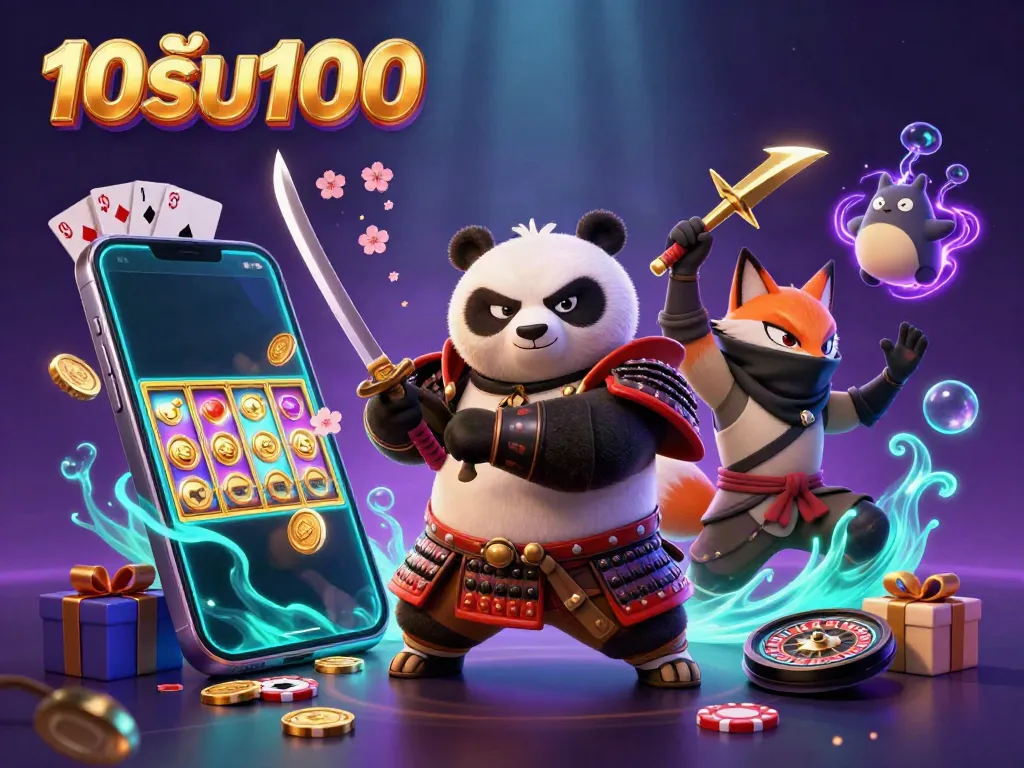 เล่นเกมสล็อตและทำกำไรง่าย ๆ ด้วย 10รับ100 ในภาพพื้นหลังที่สวยงาม
