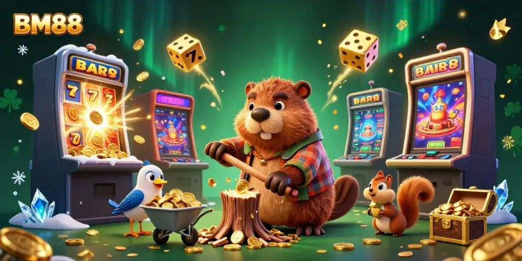 Experience gold raining down as BM88 spins you into a thrilling jackpot adventure.