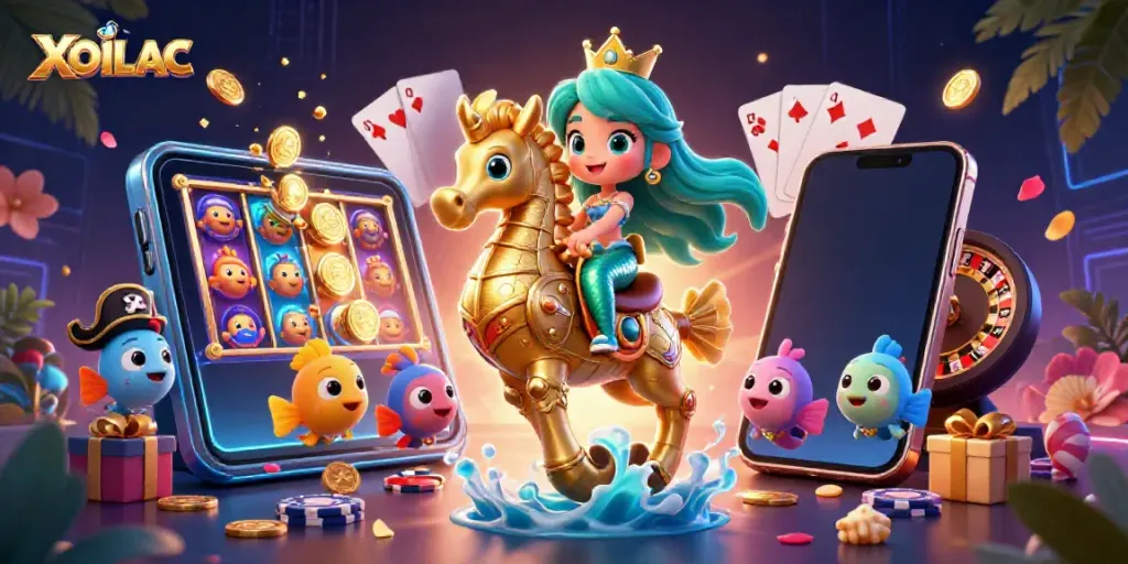 Experience XOILAC's top-tier online casino with vibrant characters, dynamic gameplay, and captivating scenes.