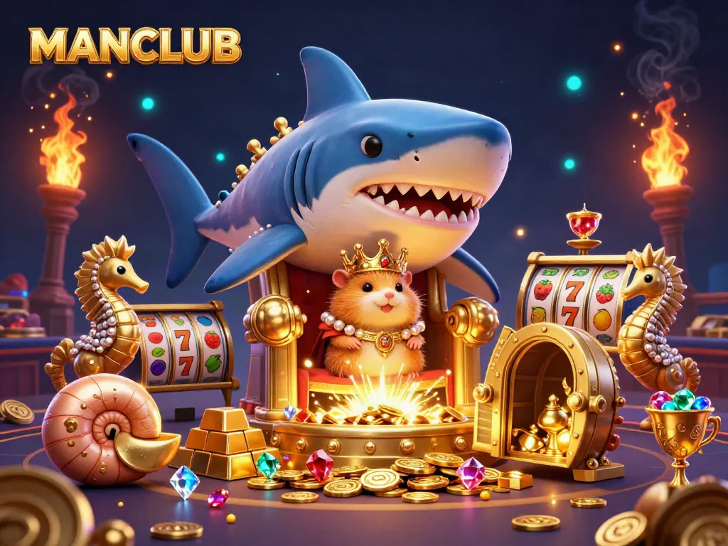 Engage with MANCLUB's vibrant online casino world filled with slots and treasure.